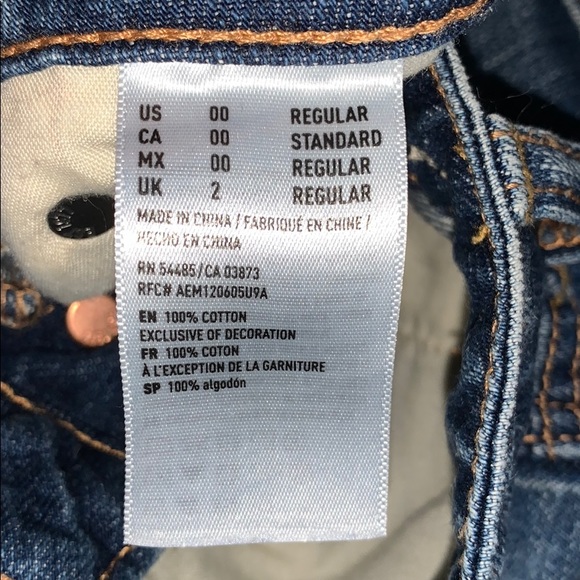 Denim skirt with rips - Picture 3 of 3